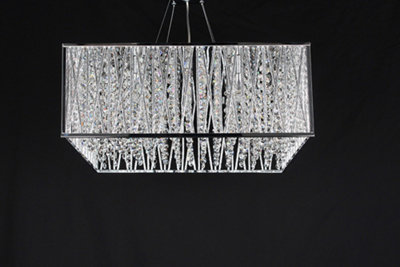 B&Q -  Luminosa Melenki 5 Light Polished Chrome Ceiling Pendant