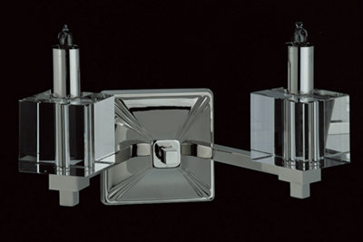 Luminosa Lighting Luminosa Cube Halogen Nickel Candle Wall Lamp from B&Q