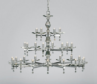 Luminosa Lighting Luminosa Capri Optic Glass 28 Arm Chandelier from B&Q