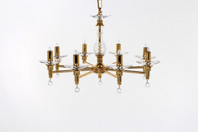 Luminosa Lighting Luminosa San Marino Gold 8 Arm Chandelier from B&Q
