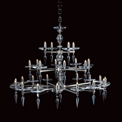 Luminosa Lighting Luminosa Sorrento Optic Glass 28 Arm Chandelier from B&Q