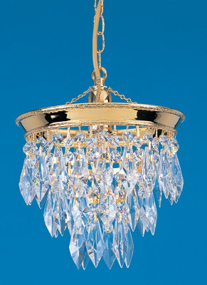 Luminosa Lighting Luminosa Brunswick 3 Tier Strass Gold Pendant Ceiling Light from B&Q