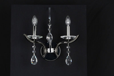Luminosa Lighting Luminosa Turin Gunmetal Wall Candle Wall Lamp from B&Q