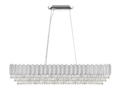Luminosa Lighting Luminosa Grenada 11 Light Chrome Crystal Bar Pendant Ceiling Light from B&Q