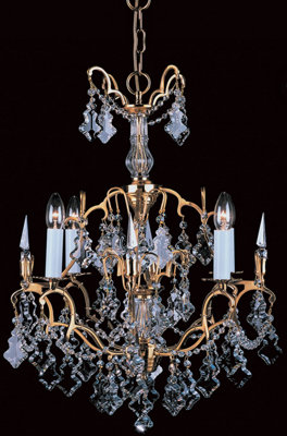 Luminosa Lighting Luminosa Montmartre French Gold 4 Arm Chandelier from B&Q