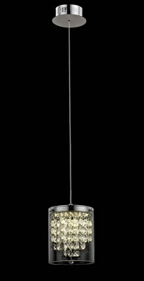 Luminosa Lighting Luminosa Florina 1 Light Led Chrome Pendant Ceiling Light from B&Q