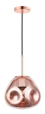 Luminosa Lighting Luminosa Nina 1 Light Medium Copper from B&Q