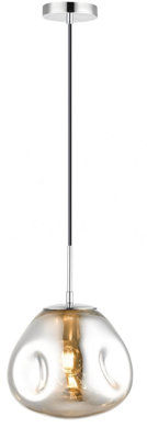 Luminosa Lighting Luminosa Nina 1 Light Medium Chrome from B&Q