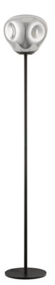 Luminosa Lighting Luminosa Nina 1 Light Floor Lamp Chrome Black from B&Q
