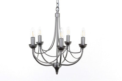 Luminosa Lighting Luminosa Cirrus Natural 5 Arm Chandelier from B&Q