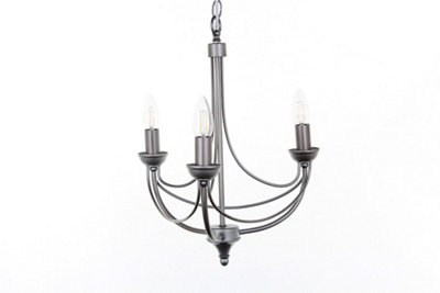 Luminosa Lighting Luminosa Cirrus Natural 3 Arm Chandelier