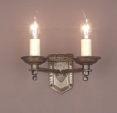 Luminosa Lighting Luminosa Tudor Light Bronze Candle Wall Lamp from B&Q