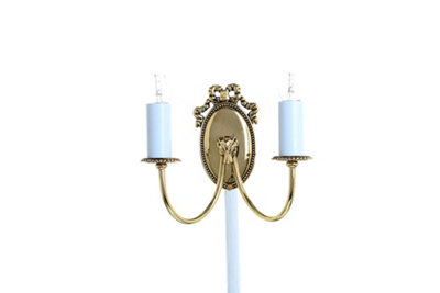 Luminosa Lighting Luminosa Eden Polished Brass Candle Wall Lamp from B&Q