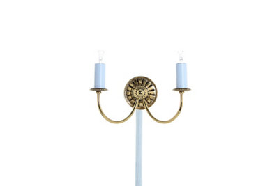 Luminosa Lighting Luminosa Solar Polished Brass Candle Wall Lamp from B&Q
