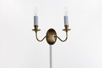 Luminosa Lighting Luminosa Georgian Light Bronze Candle Wall Lamp from B&Q