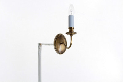 Luminosa Lighting Luminosa Georgian Light Bronze Candle Wall Lamp from B&Q