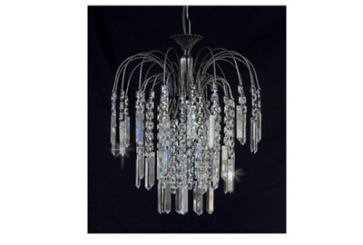 B&Q -  Luminosa Shower With Rulers Antique Nickel Pendant Ceiling Light
