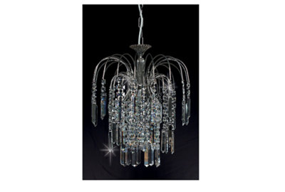 B&Q -  Luminosa Shower With Rulers Antique Nickel Pendant Ceiling Light