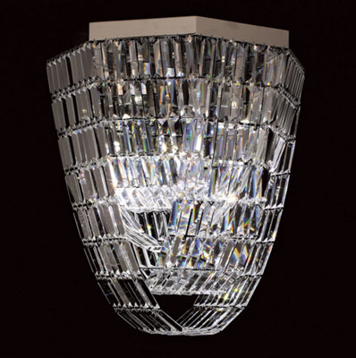 Luminosa Lighting Luminosa Crystalart Oct Crystal Pendant Ceiling Light from B&Q