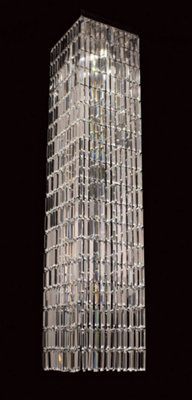 B&Q -  Luminosa Crystalart Square Crystal Pendant Pendant Ceiling Light