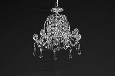 Luminosa Lighting Luminosa Bell Shape Strass Pendant Pendant Ceiling Light from B&Q