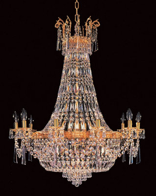 Luminosa Lighting Luminosa Berlin Lead Crystal Empire Grand Chandelier from B&Q