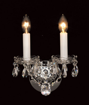 Luminosa Lighting Luminosa Stella Beaded Light Candle Wall Lamp from B&Q