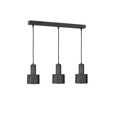 Luminosa Lighting Luminosa Luce Bar Pendant Ceiling Light Black60Cm3X E27 from B&Q