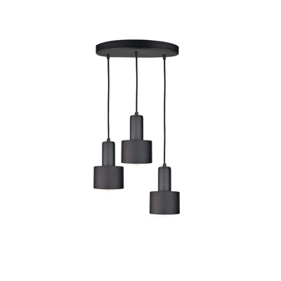Luminosa Lighting Luminosa Luce Cluster Pendant Ceiling Light Black30Cm3X E27 from B&Q