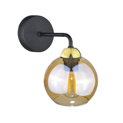 Luminosa Lighting Luminosa Melle Dome Wall Lamp Gold23Cm1X E27 from B&Q