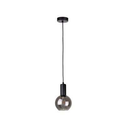 Luminosa Lighting Luminosa Supra Dome Pendant Ceiling Light Black15Cm1X E27 from B&Q