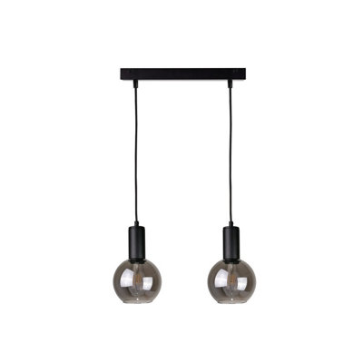 Luminosa Lighting Luminosa Supra Bar Pendant Ceiling Light Black50Cm2X E27 from B&Q