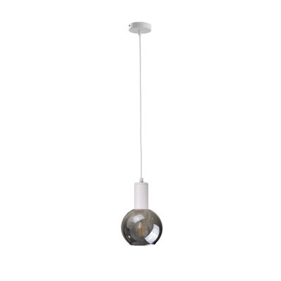 Luminosa Lighting Luminosa Supra Dome Pendant Ceiling Light White15Cm1X E27 from B&Q