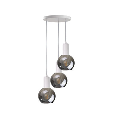 Luminosa Lighting Luminosa Supra Cluster Pendant Ceiling Light White30Cm3X E27 from B&Q