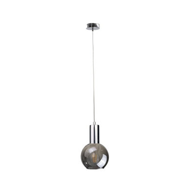 Luminosa Lighting Luminosa Supra Dome Pendant Ceiling Light Silver15Cm1X E27 from B&Q