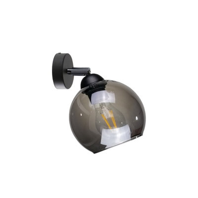 B&Q -  Luminosa Yuno Dome Wall Lamp Black15Cm1X E27