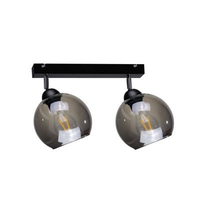 Luminosa Lighting Luminosa Yuno Twin Ceiling Spotlight Black50Cm2X E27 from B&Q