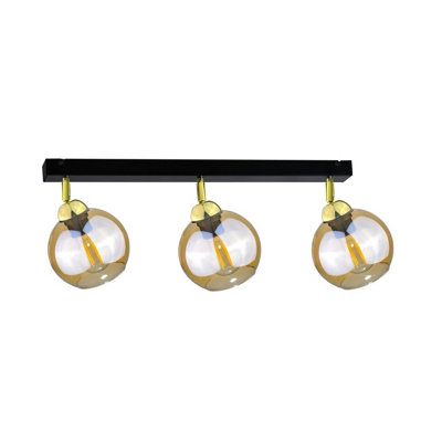 Luminosa Lighting Luminosa Thea Ceiling Spotlight Bar Gold60Cm3X E27 from B&Q