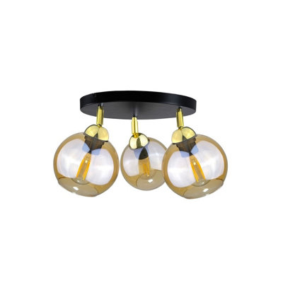 B&Q -  Luminosa Thea Ceiling Spotlight Clusters Gold30Cm3X E27