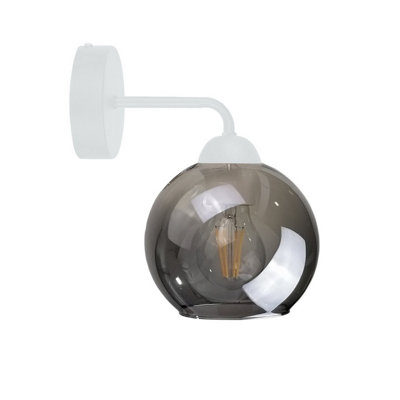 Luminosa Lighting Luminosa Cosmo Dome Wall Lamp White23Cm1X E27 from B&Q