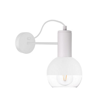 Luminosa Lighting Luminosa Arne Wall Lamp White25Cm1X E27 from B&Q