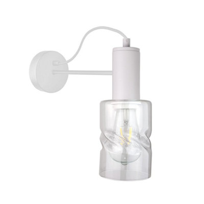 Luminosa Lighting Luminosa Inger Wall Lamp White25Cm1X E27 from B&Q