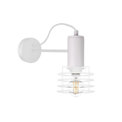 Luminosa Lighting Luminosa Rune Wall Lamp White25Cm1X E27 from B&Q
