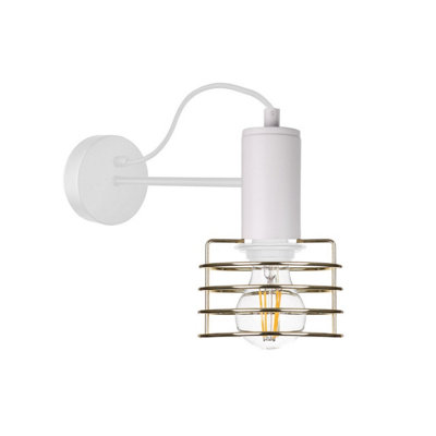 Luminosa Lighting Luminosa Rune Wall Lamp White25Cm1X E27 from B&Q