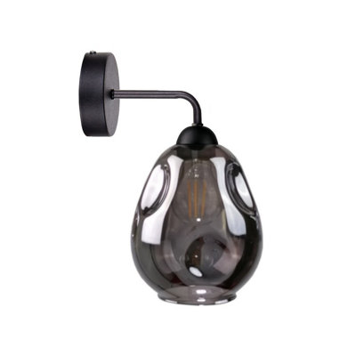Luminosa Lighting Luminosa Loki Dome Wall Lamp Black23Cm1X E27 from B&Q