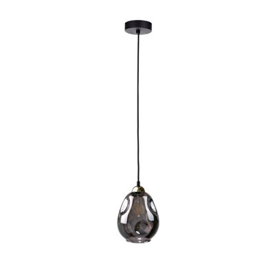 Luminosa Lighting Luminosa Loki Dome Pendant Ceiling Light Black15Cm1X E27 from B&Q