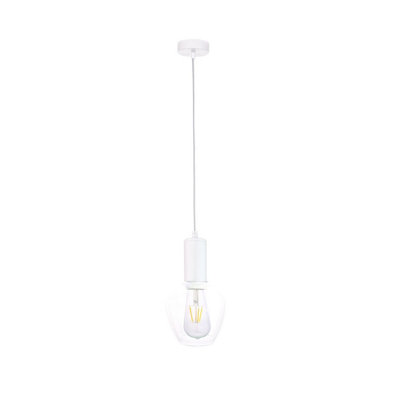 Luminosa Lighting Luminosa Verre Dome Pendant Ceiling Light White15Cm1X E27 from B&Q