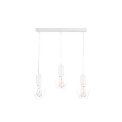 Luminosa Lighting Luminosa Verre Bar Pendant Ceiling Light White60Cm3X E27 from B&Q