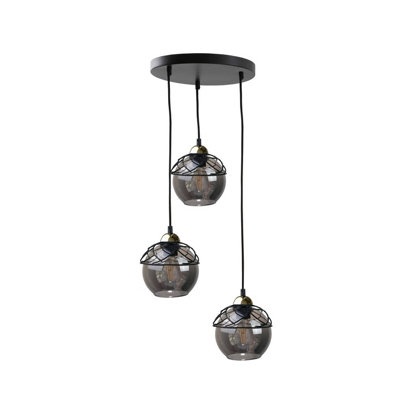 Luminosa Lighting Luminosa Mera Cluster Pendant Ceiling Light Black30Cm3X E27 from B&Q