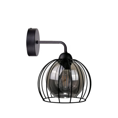 Luminosa Lighting Luminosa Solo Wall Lamp Black25Cm1X E27 from B&Q